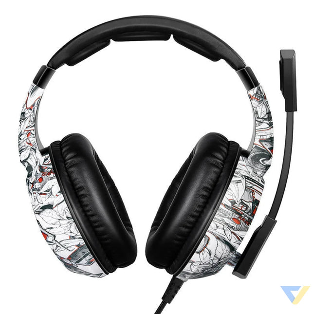 Gaming headphones ONIKUMA K19 Camou White Wired