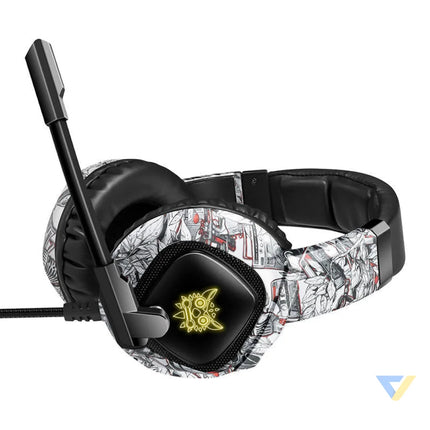 Gaming headphones ONIKUMA K19 Camou White Wired