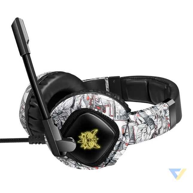 Gaming headphones ONIKUMA K19 Camou White Wired