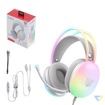 Gaming headphones ONIKUMA X25 White Wired