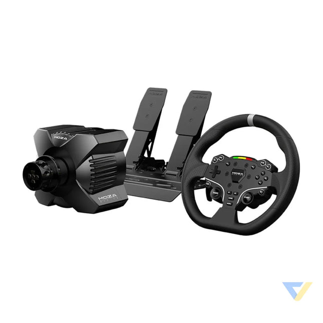 Gaming set R3 base + ES steering wheel + SRP Lite pedals + clamps Moza Racing R3 RS074 (PC) Racing simulation