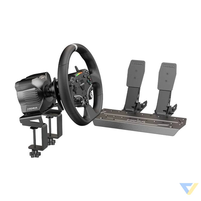 Gaming set R3 base + ES steering wheel + SRP Lite pedals + Moza Racing R3 RS053 clamps (X BOX PC) Racing simulation