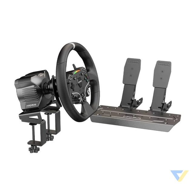 Gaming set R3 base + ES steering wheel + SRP Lite pedals + Moza Racing R3 RS053 clamps (X BOX PC) Racing simulation