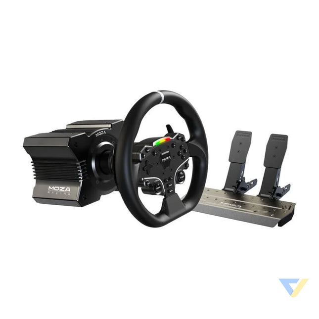 Gaming set R5 base + ES steering wheel + SRP Lite pedals + clamps Moza Racing R5 RS20 (PC) Racing simulation