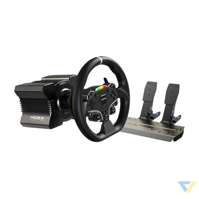 Gaming set R5 base + ES steering wheel + SRP Lite pedals + clamps Moza Racing R5 RS20 (PC) Racing simulation