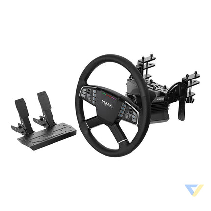 Gaming set R5 base + TSW truck steering wheel + SRP Lite pedals + Moza Racing RS071 clamps (PC) Racing simulation