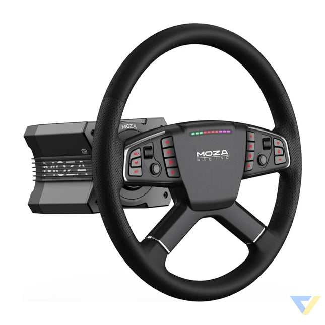 Gaming set R5 base + TSW truck steering wheel + SRP Lite pedals + Moza Racing RS071 clamps (PC) Racing simulation