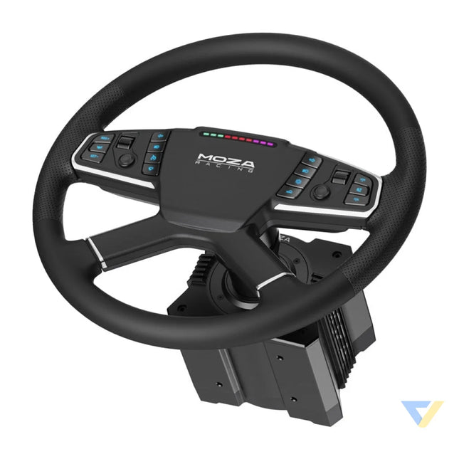 Gaming set R5 base + TSW truck steering wheel + SRP Lite pedals + Moza Racing RS071 clamps (PC) Racing simulation