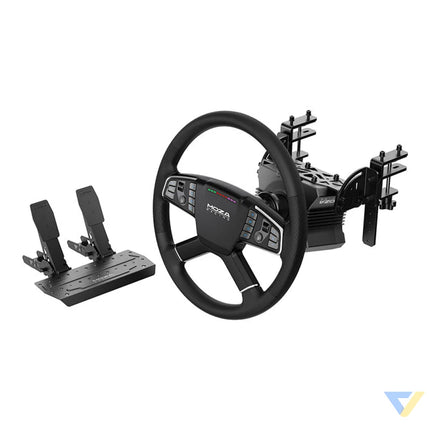 Gaming set R5 base + TSW truck steering wheel + SRP Lite pedals + Moza Racing RS071 clamps (PC) Racing simulation