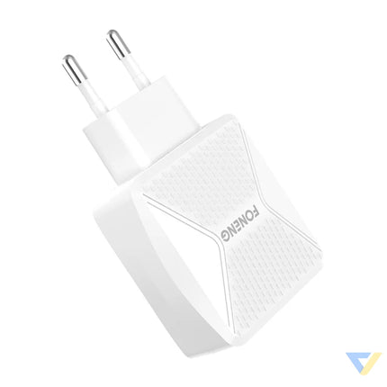 GaN Foneng EU50 charger 35W 2x USB C to Type C to Lightning (white) *Kategoria tymczasowa