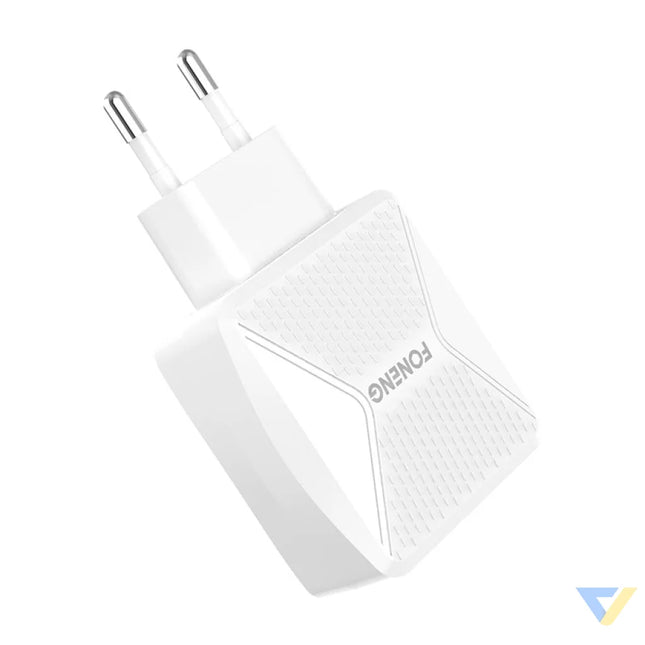 GaN Foneng EU50 charger 35W 2x USB C to Type C to Lightning (white) *Kategoria tymczasowa