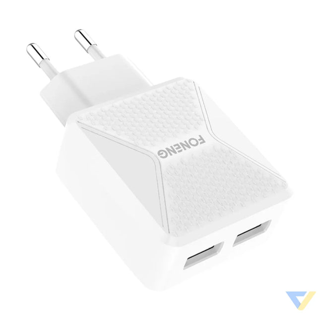 GaN Foneng EU50 charger 35W 2x USB C to Type C to Lightning (white) *Kategoria tymczasowa