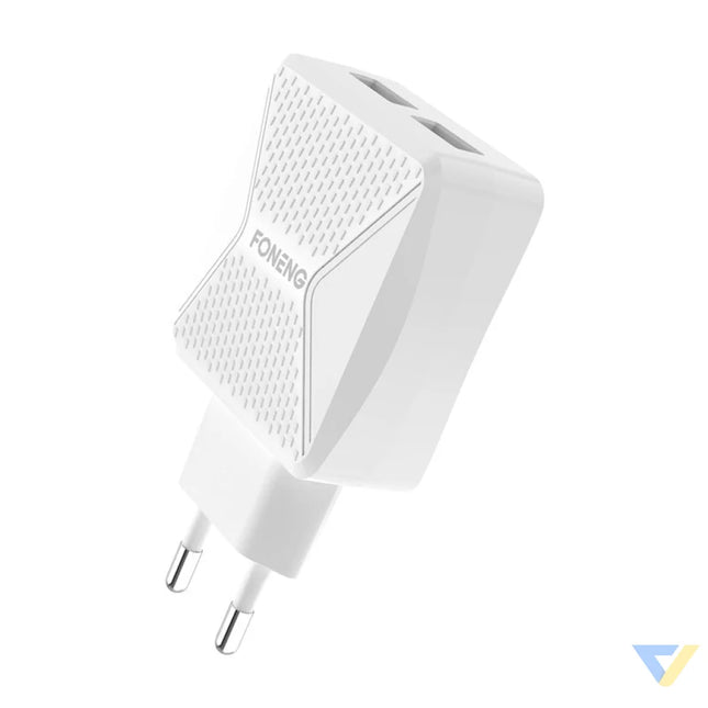 GaN Foneng EU50 charger 35W 2x USB C to Type C to Lightning (white) *Kategoria tymczasowa