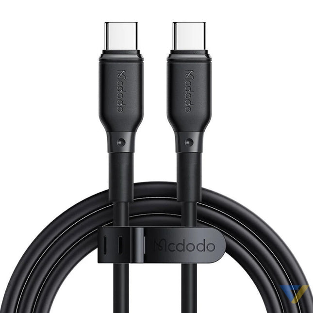 GaN Mcdodo CH 1543 network charger 2x USB C 1x USB 67W + USB C to USB C 2m cable (black) mains chargers