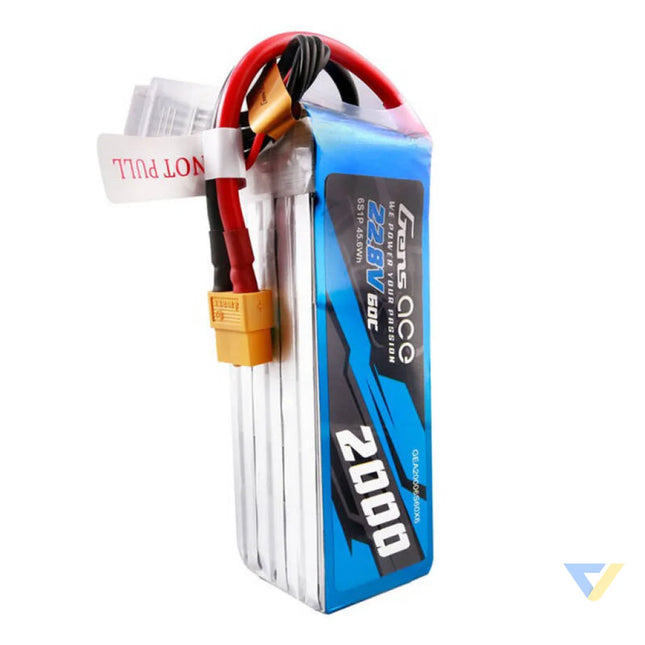 Gens ace 2000mAh 22.8V 60C 6S1P High Voltage Lipo Battery Pack with XT60 Plug Lithium and NiMH