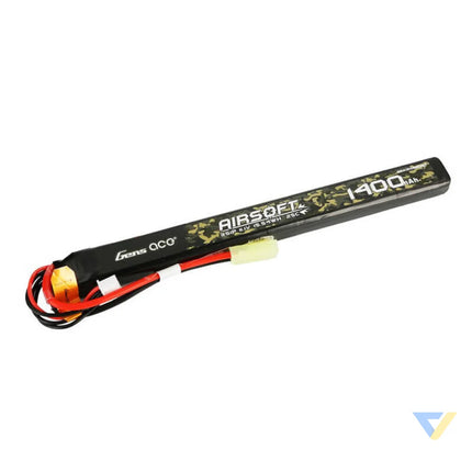 Gens ace 25C 1400mAh 3S1P 11.1V Airsoft Gun Lipo Battery with mini Tamiya Plug Connector Lithium and NiMH