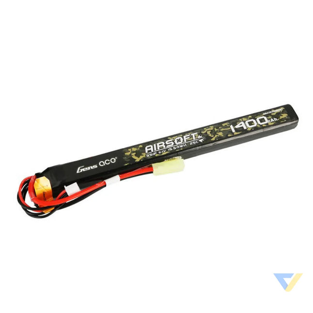Gens ace 25C 1400mAh 3S1P 11.1V Airsoft Gun Lipo Battery with mini Tamiya Plug Connector Lithium and NiMH