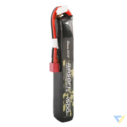 Gens ace 25C 1500mAh 3S1P 11.1V Airsoft Gun Lipo Battery with T Plug Lithium and NiMH