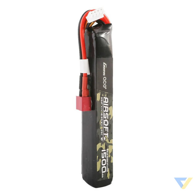 Gens ace 25C 1500mAh 3S1P 11.1V Airsoft Gun Lipo Battery with T Plug Lithium and NiMH