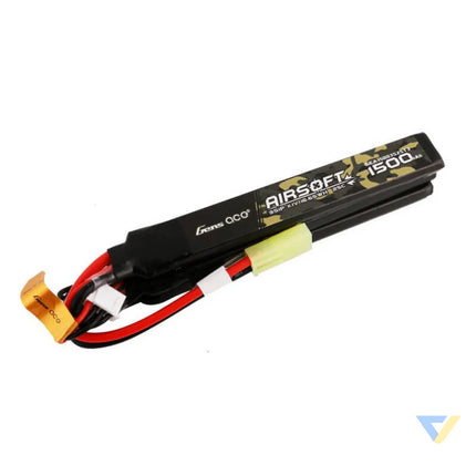 Gens ace 25C 1500mAh 3S1P 11.1V Nunchuck 3X Airsoft Gun Lipo Battery with mini Tamiya Plug Lithium and NiMH