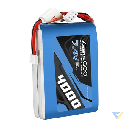 Gens Ace 4000mAh 7.4V 1C LiPo battery Lithium and NiMH