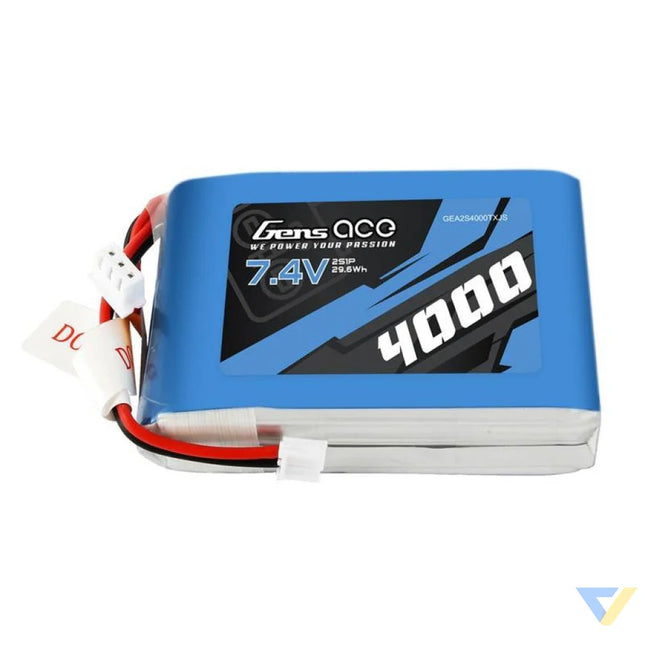 Gens Ace 4000mAh 7.4V 1C LiPo battery Lithium and NiMH