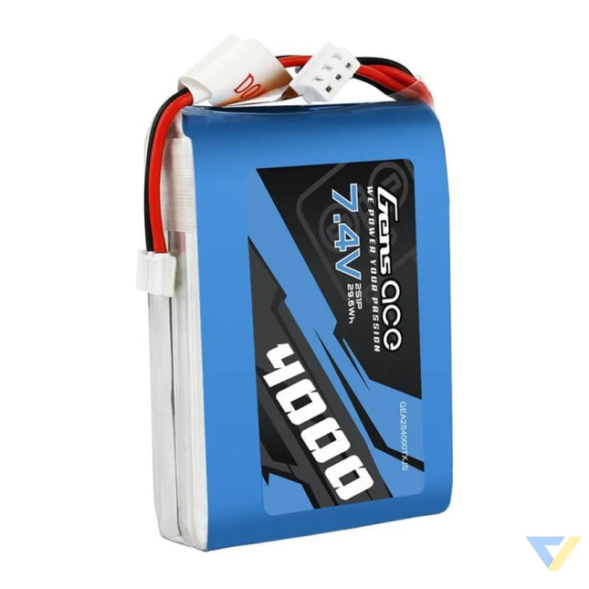 Gens Ace 4000mAh 7.4V 1C LiPo battery Lithium and NiMH