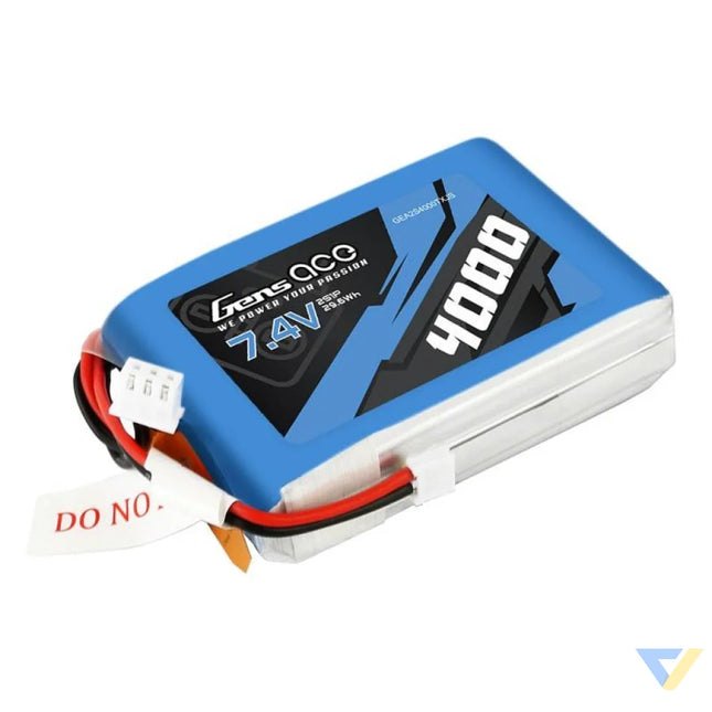 Gens Ace 4000mAh 7.4V 1C LiPo battery Lithium and NiMH