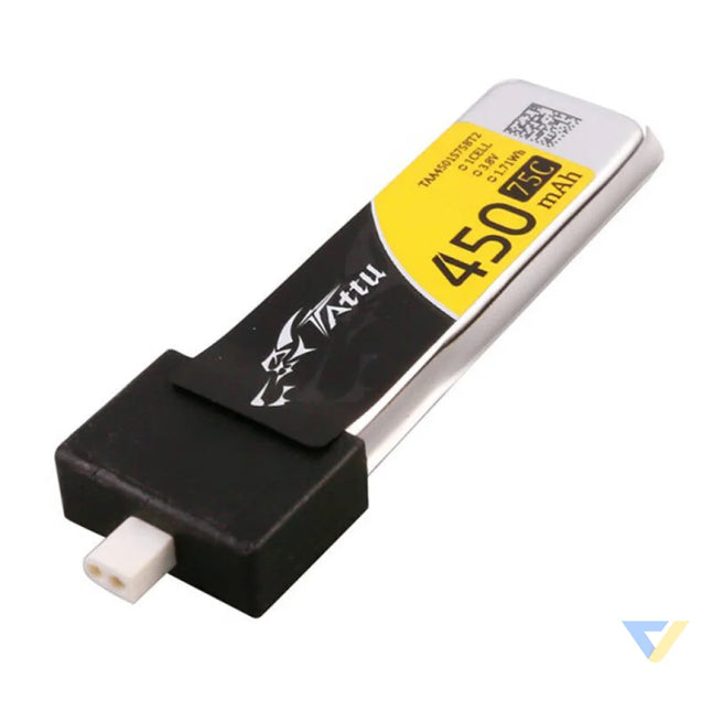 Gens Ace 450mAh 3.8V 75C 1S1P HV Lipo Batteries (5pcs). Lithium and NiMH