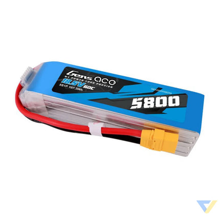 Gens ace 5800mAh 60C 18.5V 5S1P Lipo Battery Pack with XT90 plug Lithium and NiMH