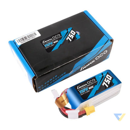 Gens Ace 750mAH 11.1V 60C 3S1P Lipo battery with XT30 connector Lithium and NiMH
