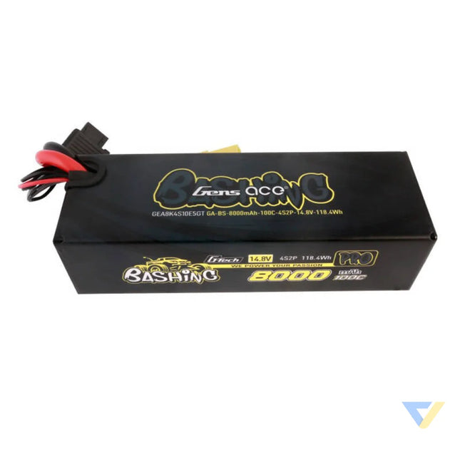 Gens ace 8000mAh 14.8V 100C 4S2P Lipo Battery Pack Lithium and NiMH