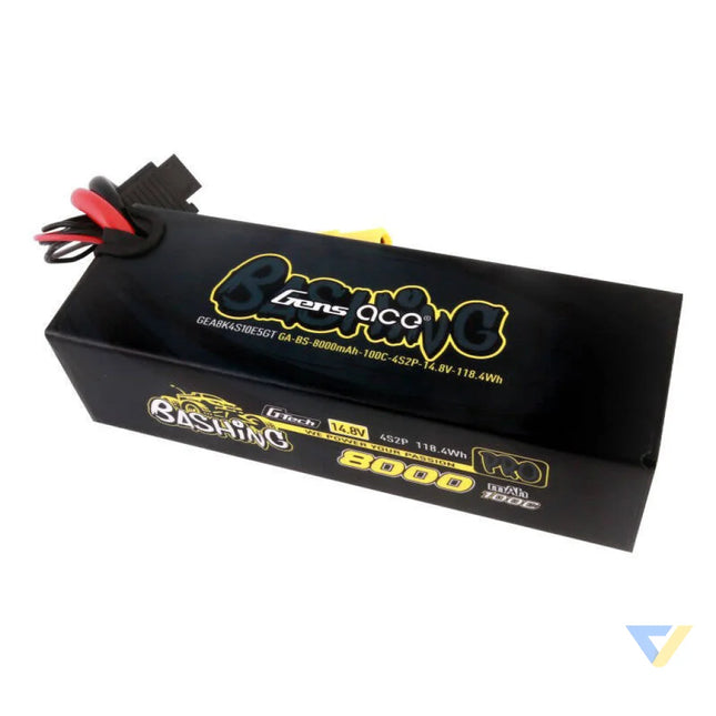 Gens ace 8000mAh 14.8V 100C 4S2P Lipo Battery Pack Lithium and NiMH