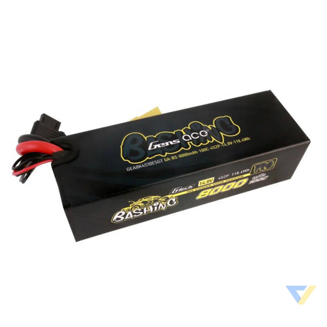 Gens ace 8000mAh 14.8V 100C 4S2P Lipo Battery Pack Lithium and NiMH
