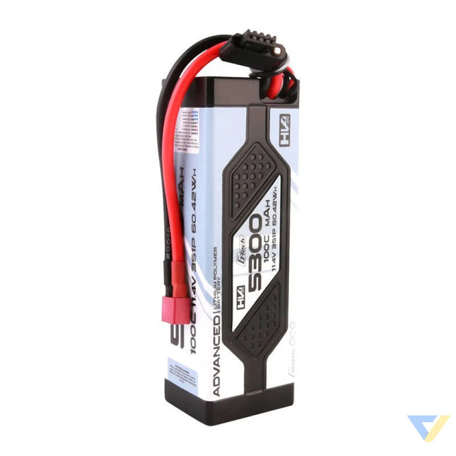 Gens ace Advanced G Tech 5300mAh 11.4V 3S1P 100C HV car Lipo Battery Pack Hardcase with Deans Plug Lithium and NiMH