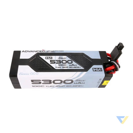Gens ace Advanced G Tech 5300mAh 11.4V 3S1P 100C HV car Lipo Battery Pack Hardcase with Deans Plug Lithium and NiMH