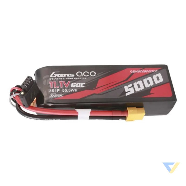 Gens ace G Tech 5000mAh 11.1V 60C 3S1P Lipo With XT60 Plug Lithium and NiMH
