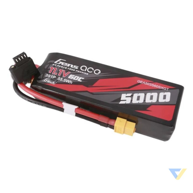 Gens ace G Tech 5000mAh 11.1V 60C 3S1P Lipo With XT60 Plug Lithium and NiMH