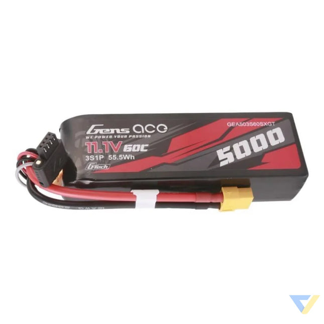 Gens ace G Tech 5000mAh 11.1V 60C 3S1P Short Size Lipo With XT60 Plug Lithium and NiMH
