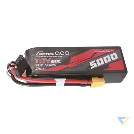 Gens ace G Tech 5000mAh 11.1V 60C 3S1P Short Size Lipo With XT60 Plug Lithium and NiMH