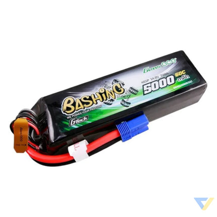 Gens ace G Tech 5000mAh 14.8V 4S1P 60C Lipo Battery Pack with EC5 Plug Bashing Series Lithium and NiMH