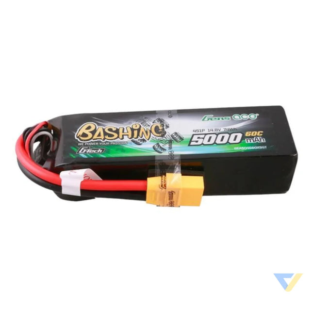 Gens ace G Tech 5000mAh 14.8V 4S1P 60C Lipo Battery Pack with XT90 Plug Bashing Series Lithium and NiMH
