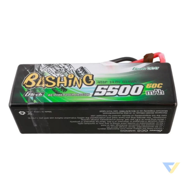 Gens ace G Tech 5500mAh 4S1P 14.8V 60C HardCase RC car Lipo Battery Lithium and NiMH