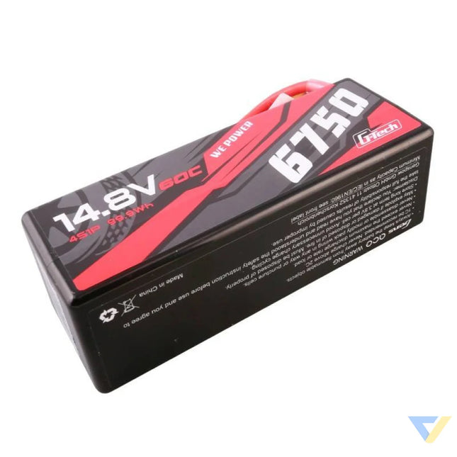 Gens ace G Tech 6750mAh 14.8V 60C 4S1P 14# XT90 Battery Lithium and NiMH
