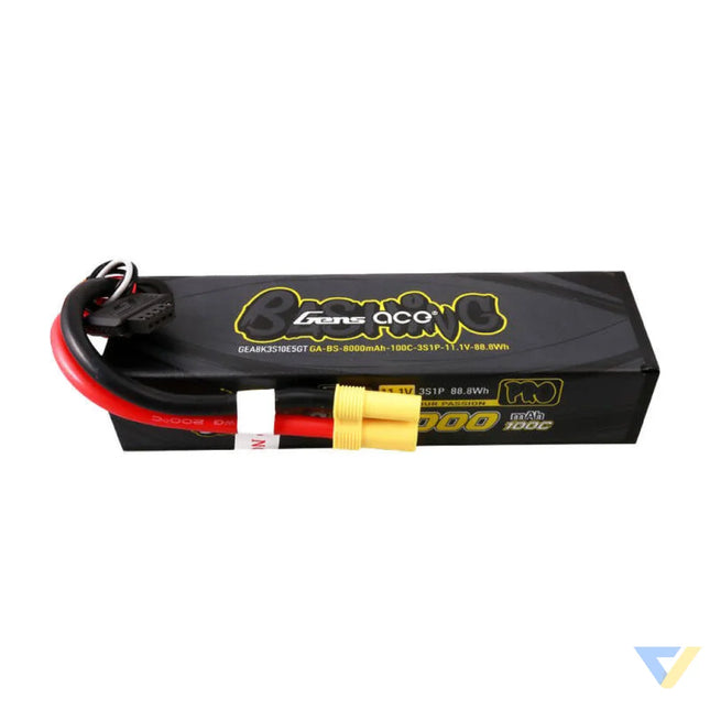 Gens ace G Tech 8000mAh 11.1V 100C 3S1P Lipo Battery Pack with EC5 Bashing Series Lithium and NiMH
