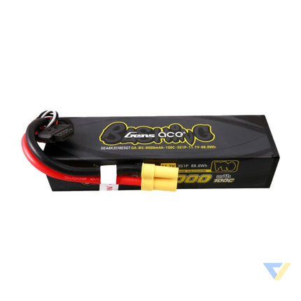 Gens ace G Tech 8000mAh 11.1V 100C 3S1P Lipo Battery Pack with EC5 Bashing Series Lithium and NiMH
