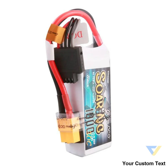 Gens ace G Tech Soaring 1000mAh 11.1V 30C 3S1P Lipo Battery Lithium and NiMH