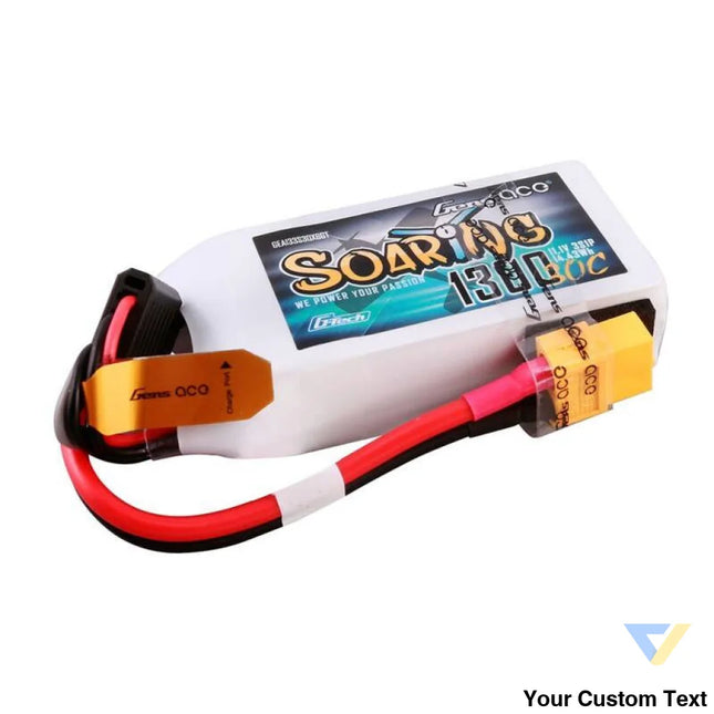 Gens ace G Tech Soaring 1300mAh 11.1V 30C 3S1P Lipo Battery Lithium and NiMH