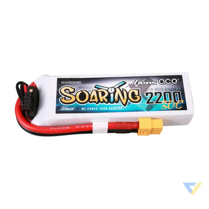 Gens ace G Tech Soaring 2200mAh 11.1V 30C 3S1P Lipo Batte Lithium and NiMH