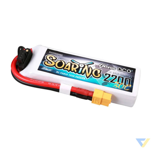 Gens ace G Tech Soaring 2200mAh 11.1V 30C 3S1P Lipo Batte Lithium and NiMH